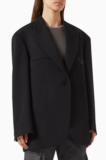 Relaxed-fit Suit Jacket in Wool-blend