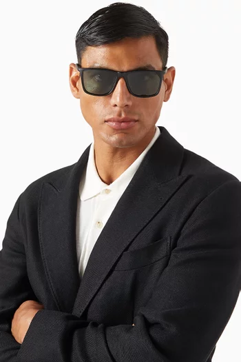 Tweedledum D-frame Sunglasses