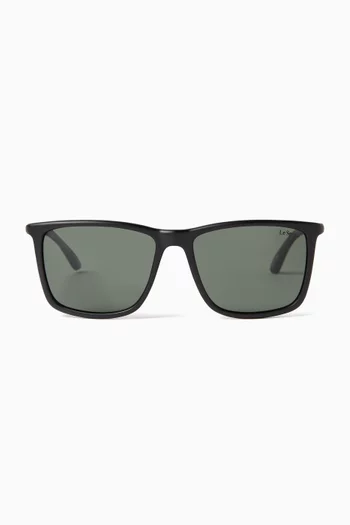 Tweedledum D-frame Sunglasses