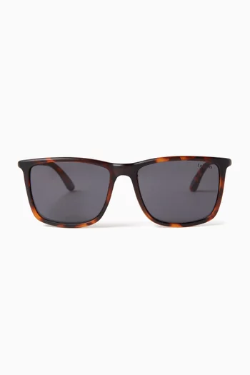 Tweedledum D-frame Sunglasses