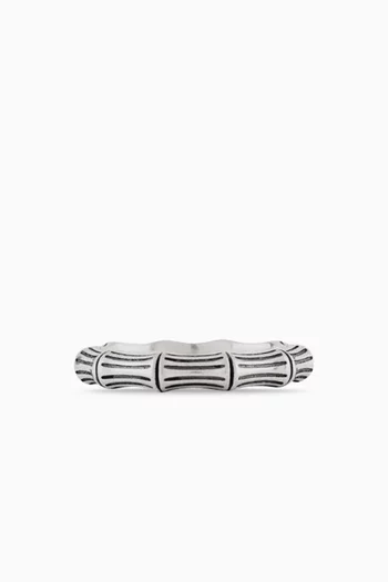 Bamboo Ring in Sterling Silver