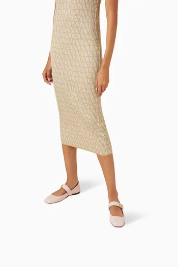 Valentino Garavani VLOGO Mary Jane Ballerinas in Naplack Leather