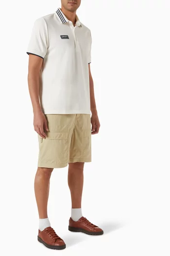 SPZL Logo Polo Shirt in Doubleknit