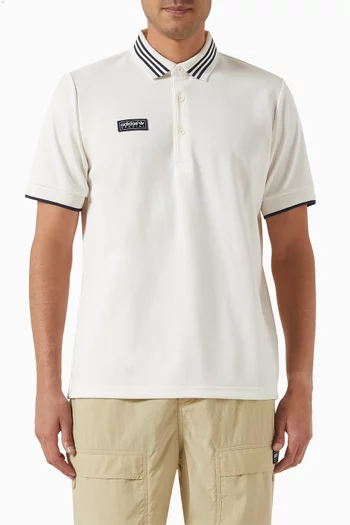 SPZL Logo Polo Shirt in Doubleknit