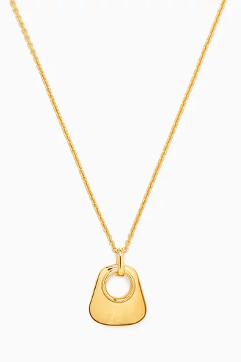 Hera Ridge Mini Pendant Necklace in 18kt Recycled Gold-vermeil