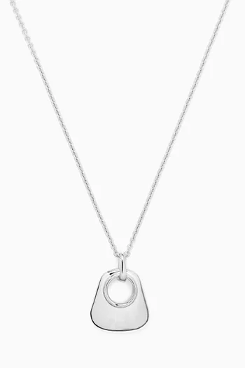 Hera Ridge Mini Pendant Necklace in Recycled Sterling Silver