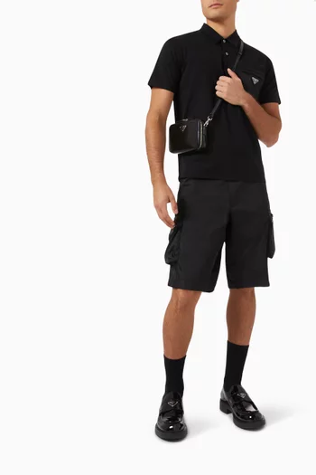 Re-Nylon Pocket Polo Shirt in Cotton