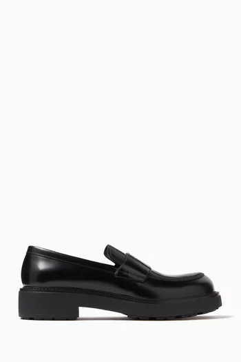 Classic Loafers in Brushed Leather