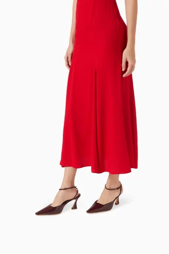 Natasha 75 Ankle-strap Pumps in Patent Leather