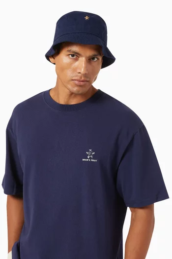 Gold Lemon Gardening Bucket Hat in Cotton