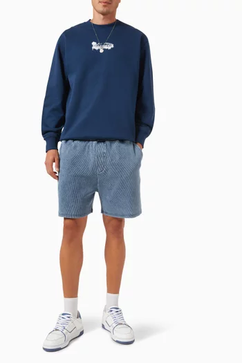 Scratch Logo Sweater in French-terry