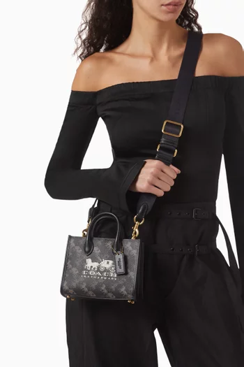 Ace 17 Logo-print Tote Bag in Coated Canvas