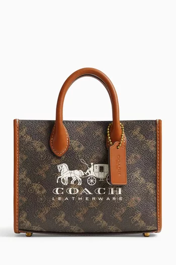 Ace 17 Logo-print Tote Bag in Coated Canvas
