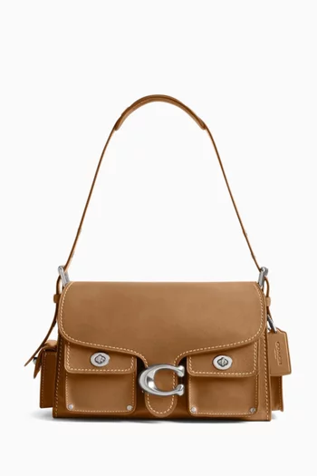 Cargo Turnlock Soft Tabby Shoulder Bag in Leather