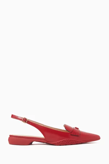 Carrie Skimmer Pumps in Leather