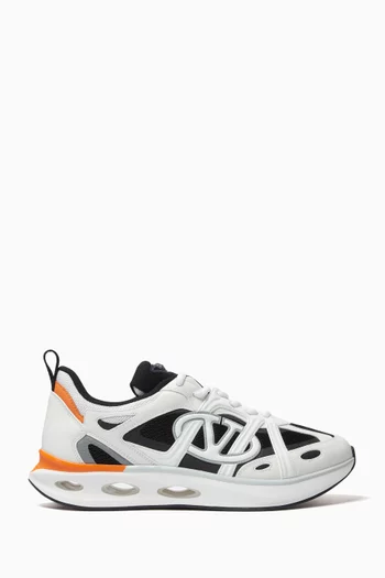 Valentino Garavani Vlogo Easyjog Sneakers in Leather & Fabric