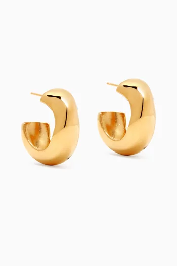 Medium Celia Hoop Earrings in 18kt Gold Vermeil