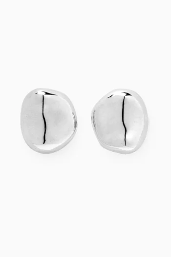 Small Gia Stud Earrings in Sterling Silver