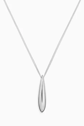 Double Chain Audrey Pendant in Sterling Silver