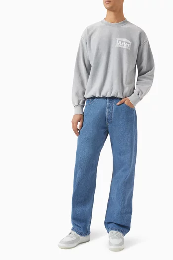 Aged Premium Temple Sweatshirt in Cotton