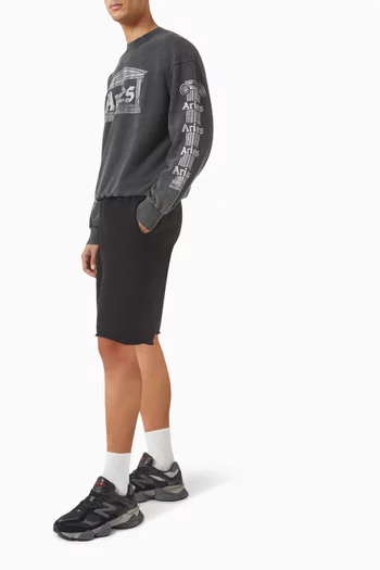 Aged Ancient Temple Sweatshirt in Cotton