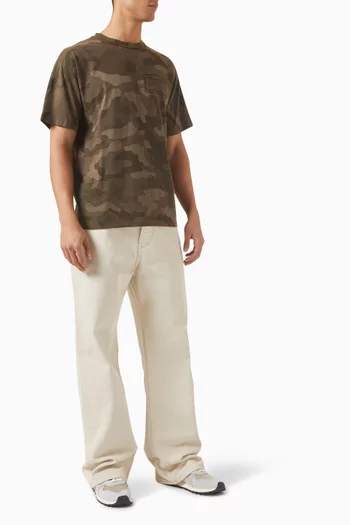 Aged Camo T-shirt in Cotton