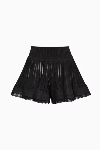 Shorts in Shiny Crinoline