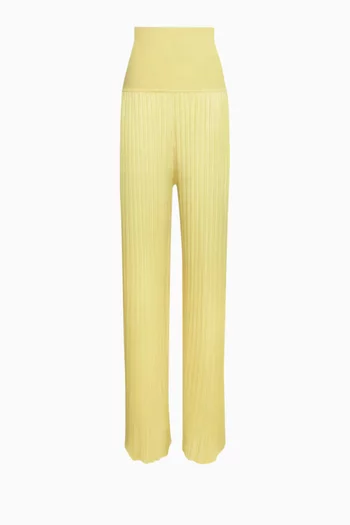 Pleated Pants in Viscose-knit