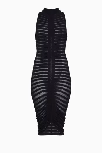 Skeleton 3D Bodycon Dress in Knit