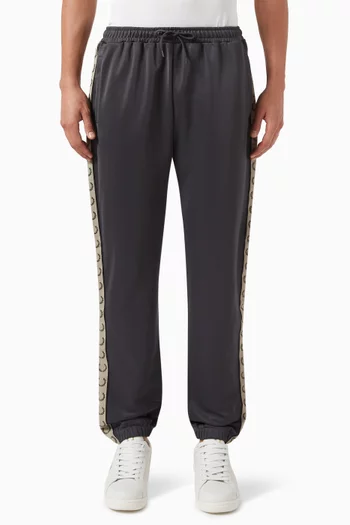 Contrast Tape Trackpants in Cotton-blend