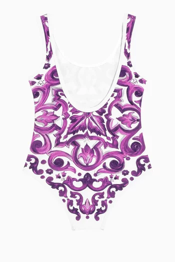 Majolica-print One-piece Swimsuit