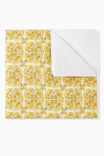Majolica Print Blanket in Cotton Jersey