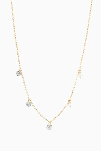 Danae Diamond Necklace in 18kt Yellow Gold