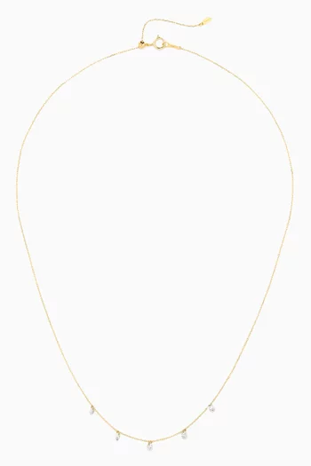 Danae Diamond Necklace in 18kt Yellow Gold