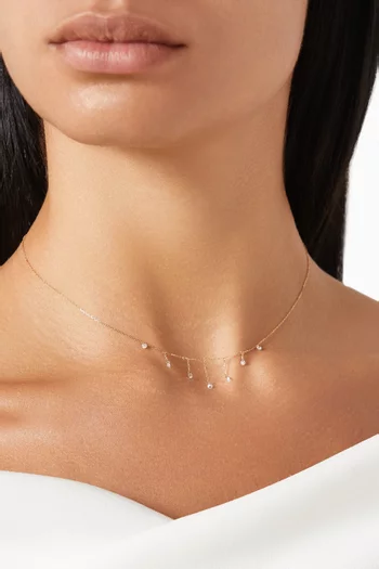 Boheme 7 Diamonds Necklace in 18kt Gold