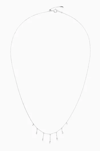 Boheme 7 Diamonds Necklace in 18kt White Gold