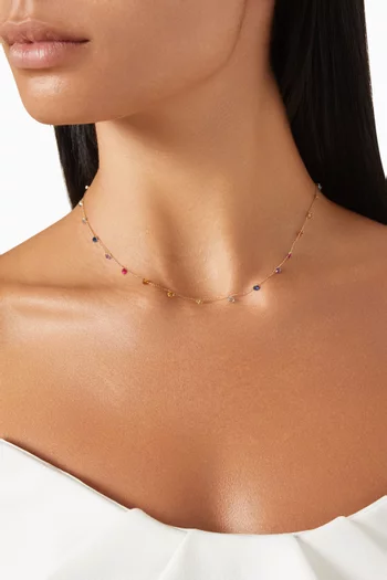 Chakra Necklace in 18kt Yellow Gold
