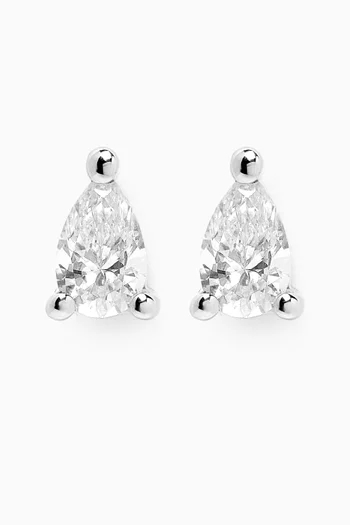 Hera Diamond and 18kt White Gold Earrings