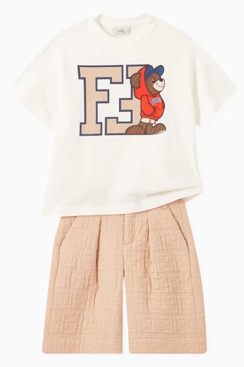 Bermuda Shorts in FF cotton