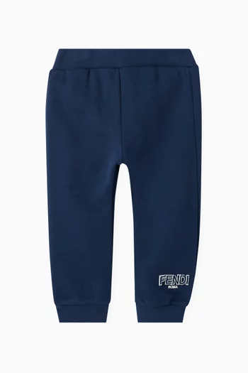 Embroidered Sweatpants in Cotton