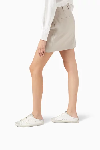 حذاء مفتوح من الخلف سوبر ستار جلد