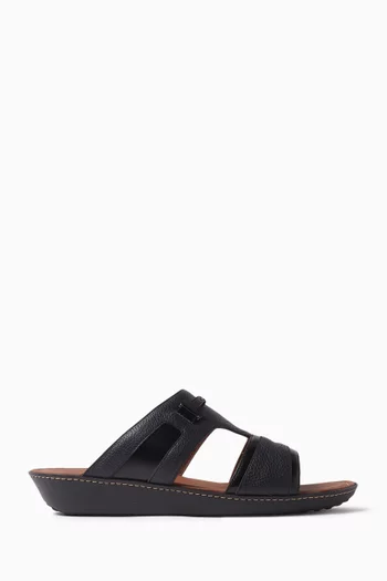 Double T Sandals in Leather