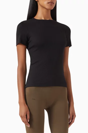 365 Rib T-Shirt in Organic Cotton Blend