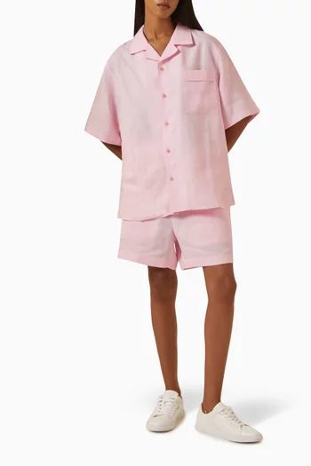 DNA Lightweight Camp Collared Shirt in Linen