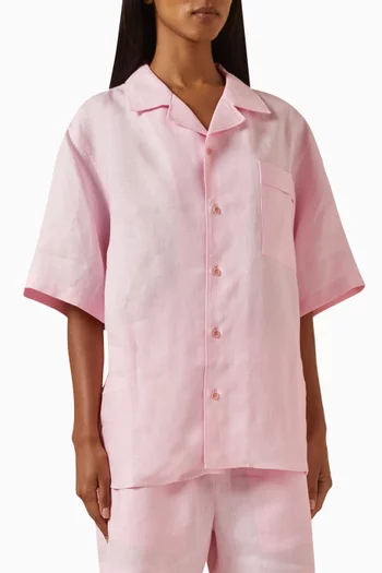 DNA Lightweight Camp Collared Shirt in Linen
