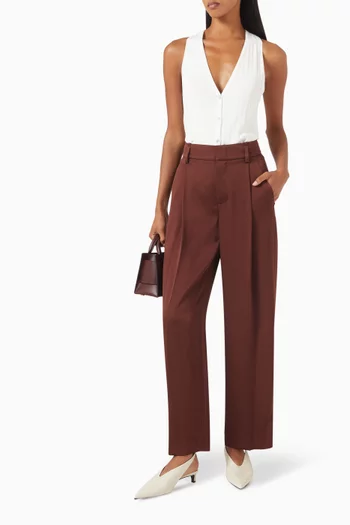 Wide-leg Pants in Satin