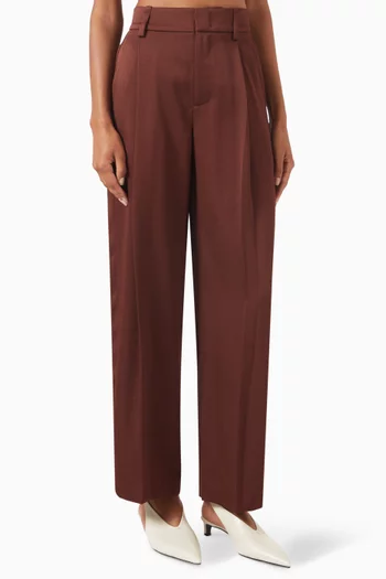 Wide-leg Pants in Satin