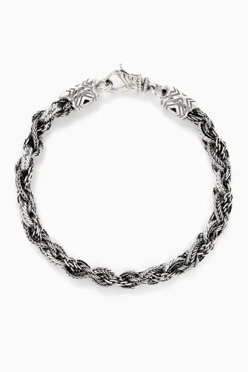 Round Braid Bracelet in Sterling Silver