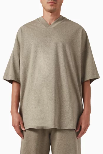V-neck T-shirt in Cotton Jersey