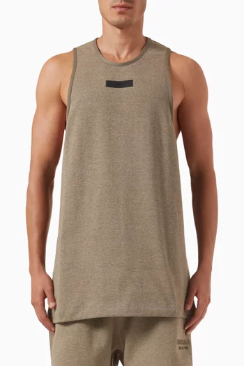 Logo Tank Top in Cotton-jersey